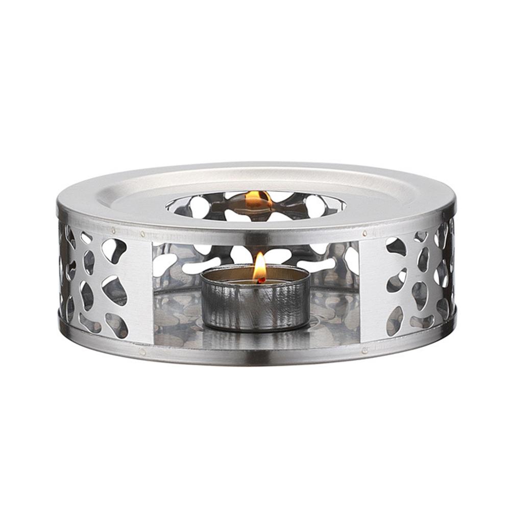 Bärbar tevärmare tehållare i rostfritt stål ljusvärmare teljushållare kaffevärmare värmebas tekannahållare