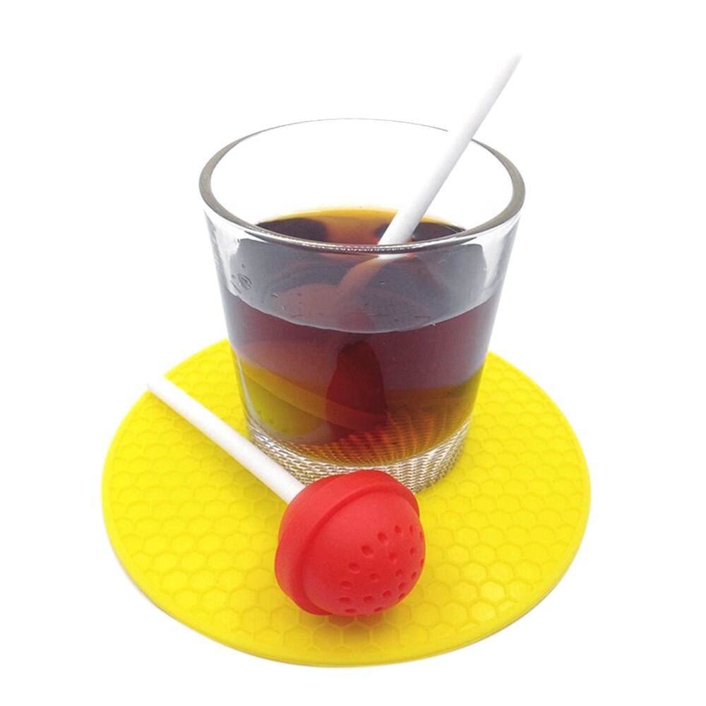 Herbruikbare Siliconen Thee-ei Grappige Handgebaren/Pug/Lolly Vorm Leuke Thee-ei Loose Leaf Herbal Spice Houder thee filter