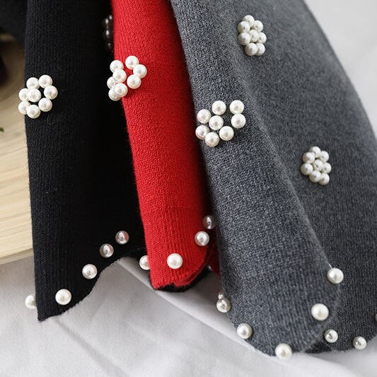 Preppy Spring Autumn Student Girls Knit Skirts Bead Princess Pencil Skirt 5 6 7 8 9 10 11 12 13 14 Year Korean Kids Baby Clothes