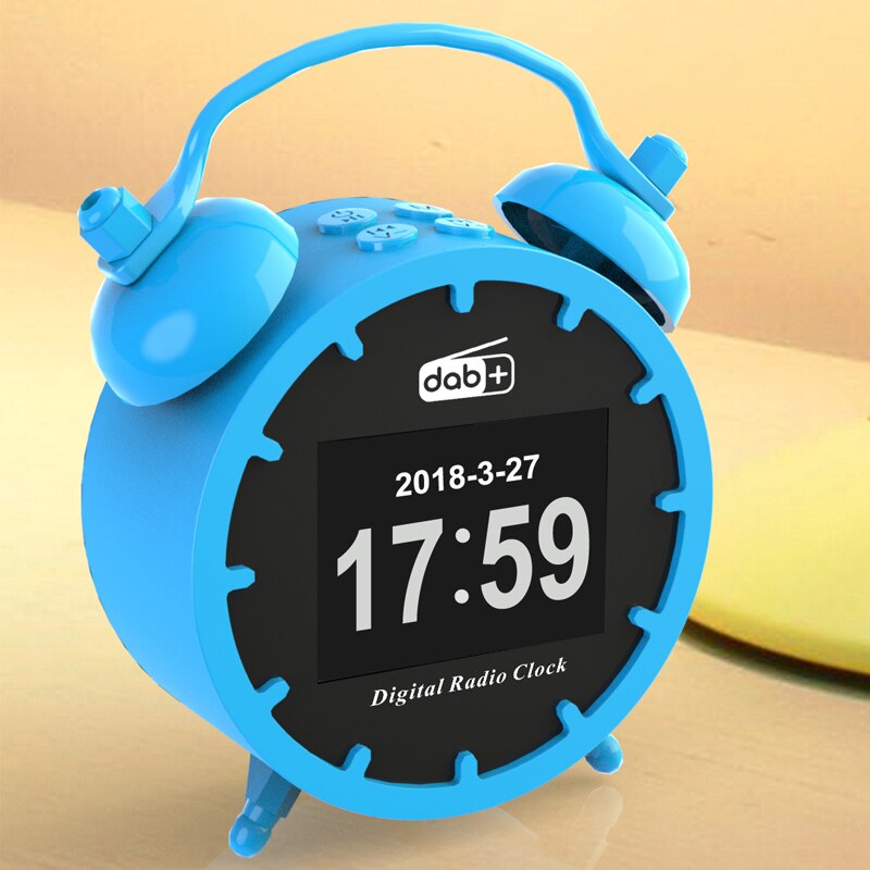 DAB/DAB+ Radio Colorful Display FM Radio Receiver Bluetooth Music Player Support TF Card AUX Dual Alarm Clock Snooze Function
