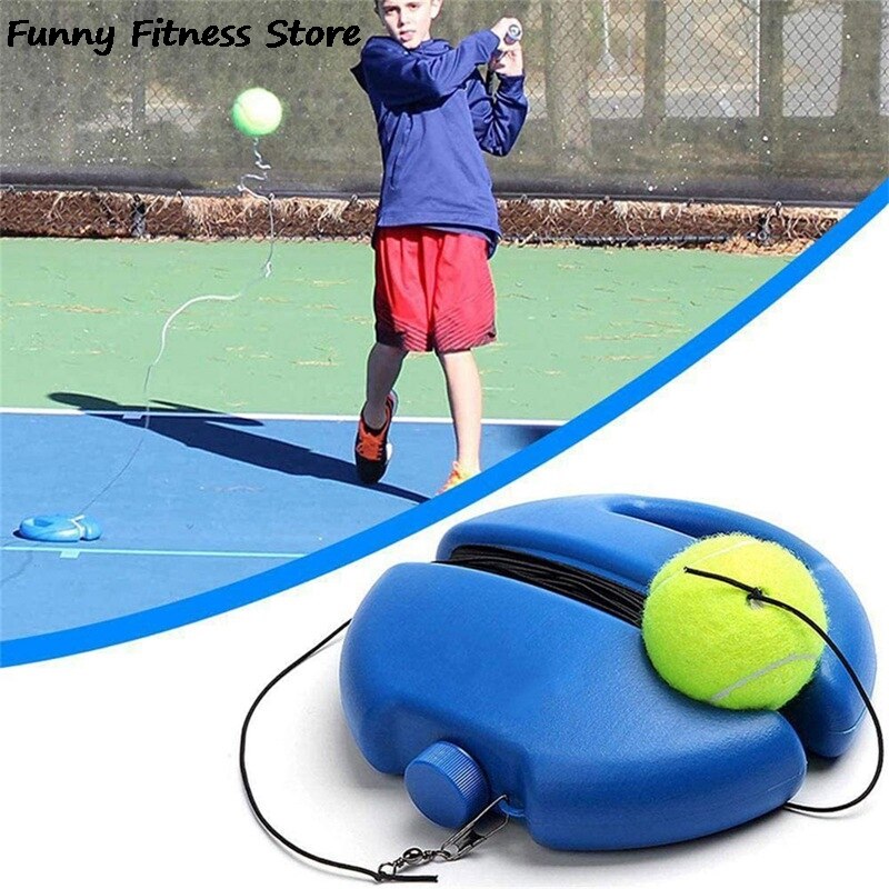 Heavy Duty Tennis Training Aids Base With String Baseboard Practice Set Rebound Tennis Ball Trainer Partner Sparring Device