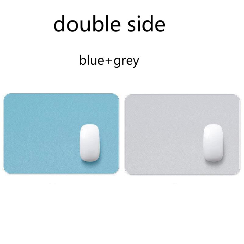 21X25Cm Muismat Mini Waterdichte Pu Lederen Deskpad Leuke Bureau Matten Laptop Muis Mat Toetsenbord Desktop Protector kantoorbenodigdheden: 21x25cm G