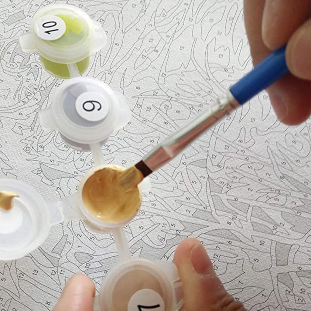 Frame Sunflower DIY Painting By Numbers Acrylic Paint By Numbers Modern Wall Art Picutre Handpainted Oil Painting Arts #25