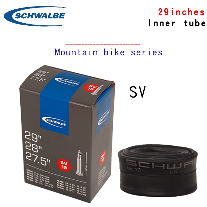 Schwalbe mountain bike butyl rubber inner tube 29 inch sv19 sv19A French valve Road City bicycle tire accessories