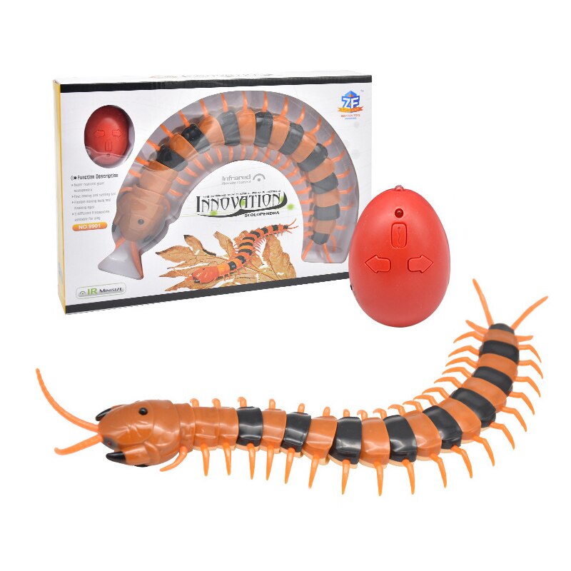 Infrarood Rc Afstandsbediening Dier Insect Speelgoed Simulatie Scorpion Spider Mot Prank Grappen Truc Speelgoed Kids Funny Novelty: 01 Centipede