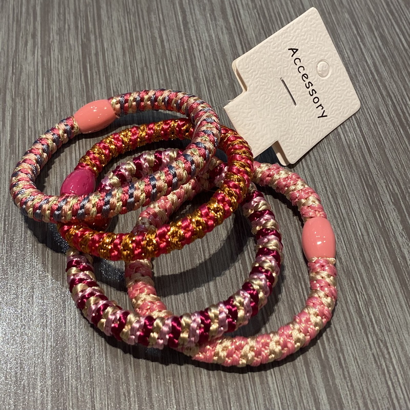 4 stks/set Vrouwen Hoge Elastiek haar elastiekjes Weave Rubberen Bandjes Voor Armbanden dames elastieken haarelastiek knekki haar elastiek Mode knekkies haar elastiek haarelastiekjes dames: Lavendel