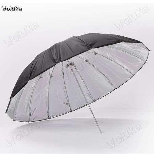 40-inch reflecterende paraplu 1 m 16-kolom studio fotostudio paraplu zwart en zilver reflecterende paraplu CD50 t07