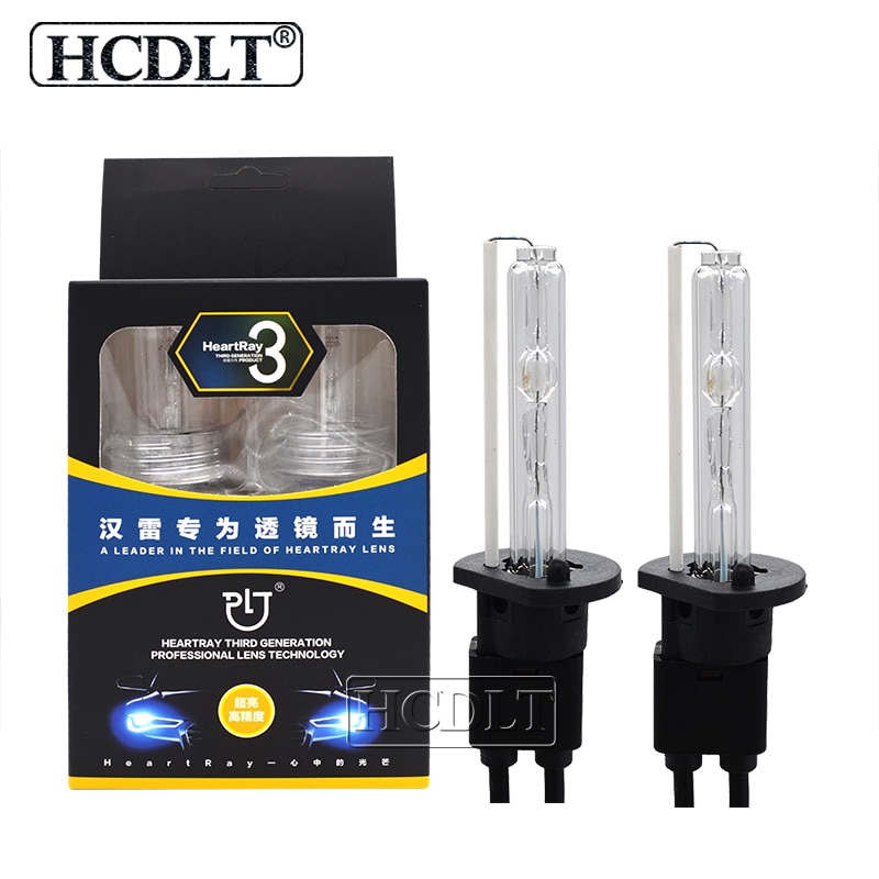 HCDLT HID Xenon Bulb 12V 35W HeartRay D2H 9012 Car Headlight Xenon H1 H11 HB3 HB4 H7 HID Replacement Bulb Lamp 4500K 5500K 6500K