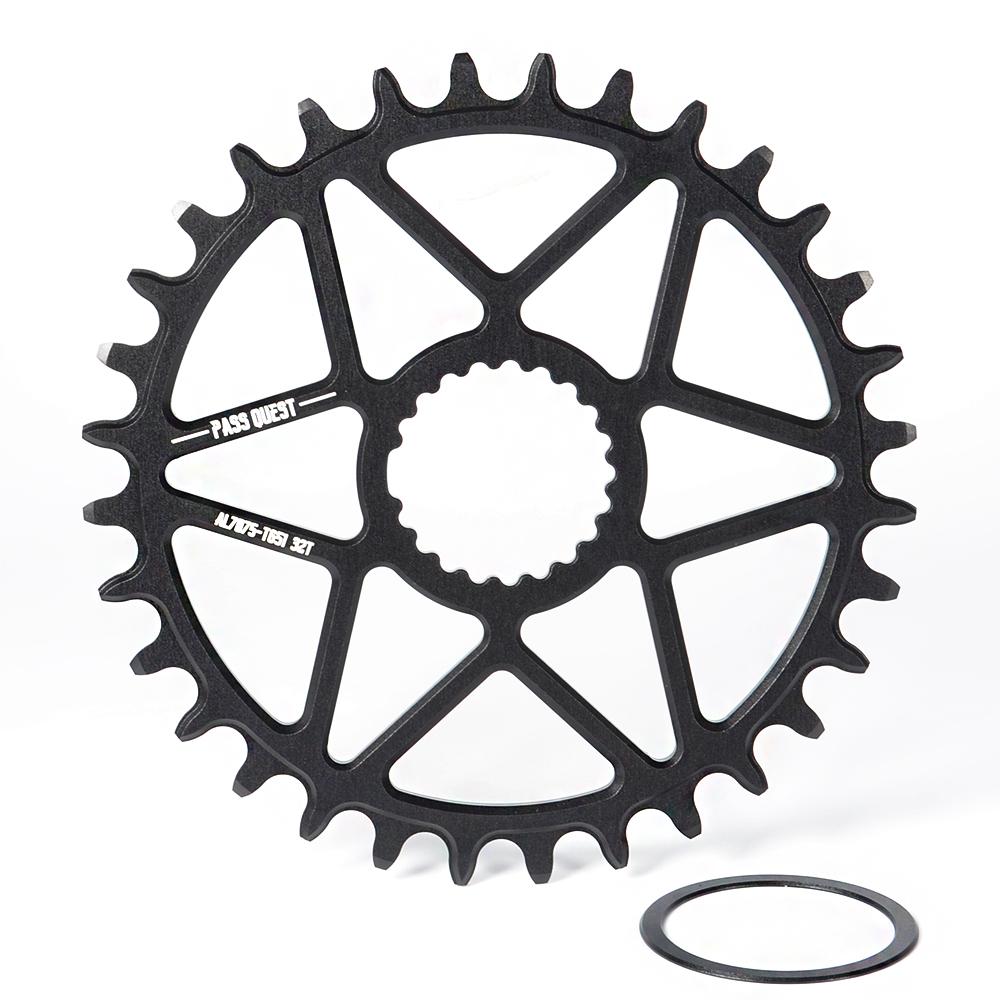 Pass Quest Mtb Narrow Wide Chainring/chain Ring 30t-44t Bike Bicycle Chainwheel For Deore Slx M7100 Xt M8100 12 Speed Crankset: Black 32T