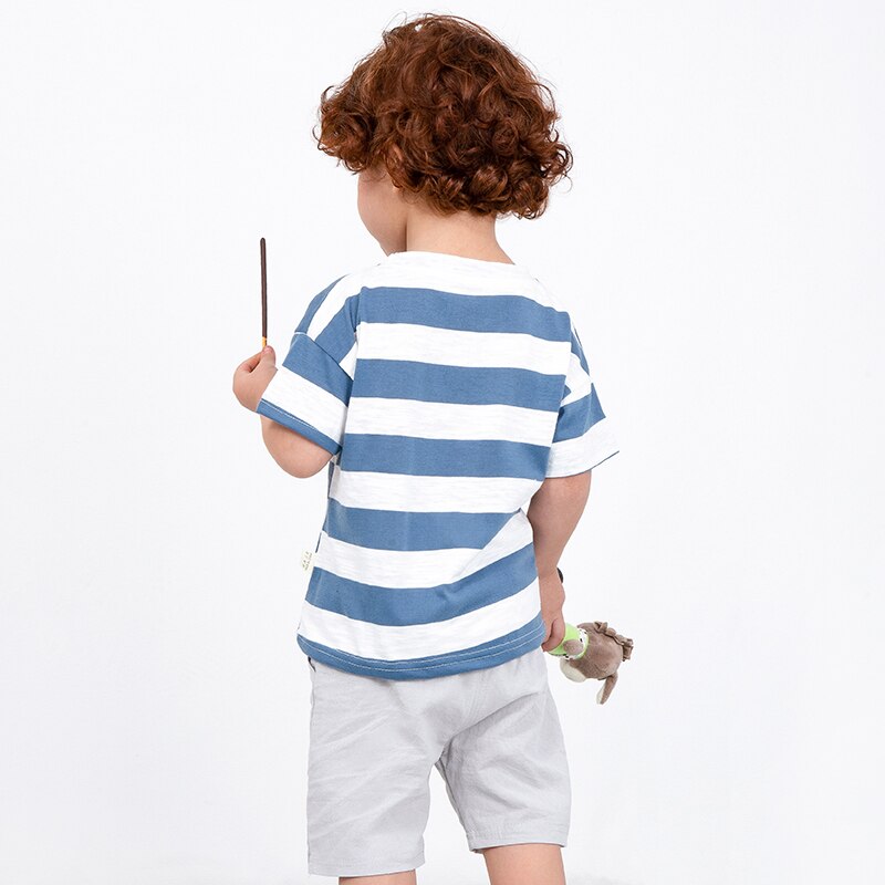 2022 Baby Junge Kleidung einstellen Sommer lässig freundlicher Kleidung Für Jungen Kurzarm Spitzen T-Shirt + kurze Hose Streifen Kleinkind freundlicher kleidung