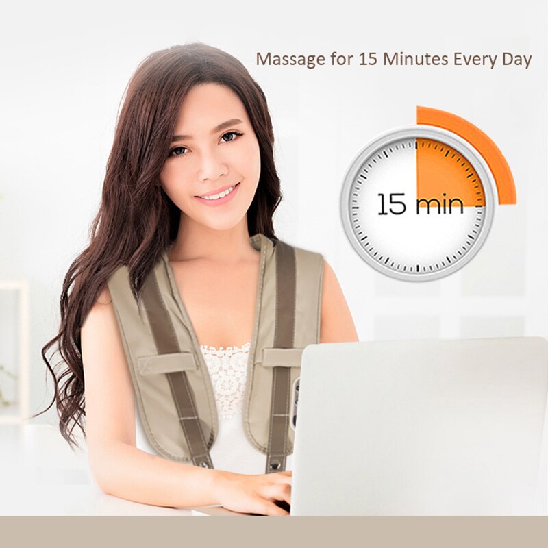 Shiatsu Massager 4D Deep Heating Kneading Shoulder Neck Back Massager Pain Relief Full Body Muscle Relax Massage Shawl