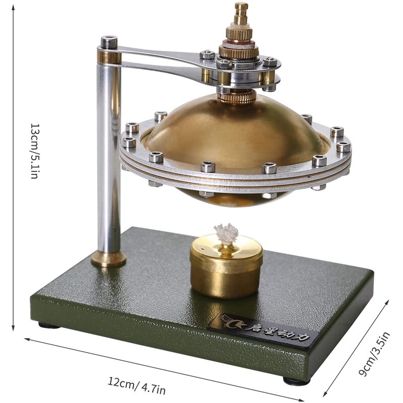 Modello di motore del motore Stirling ad aria calda, giocattolo di esperimento scientifico del motore del disco volante a vapore non assemblato fai-da-te