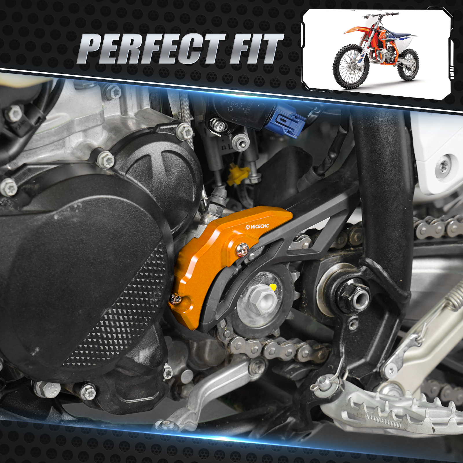 NiceCNC para KTM EXC 300 EXC250 XCW250 XCW300 2024 XC300 XC250 SX300 SX250 2023-2024 Protector de cubierta de cilindro esclavo de embrague