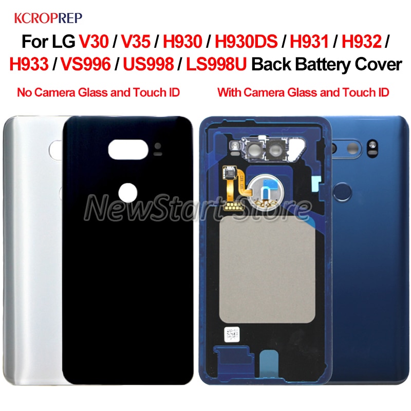 per LG Q70 Vetro Posteriore Coperchio Della Batteria con Lettore di Impronte Digitali con La Macchina Fotografica di Vetro Del Portello Posteriore Custodia per LG Q70 LM-Q730N alloggiamento Della Copertura