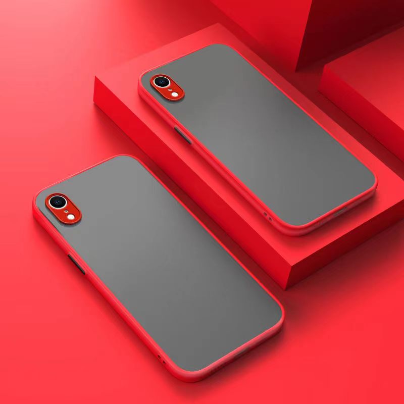 Custodia opaca antiurto per iphone xs max xr xs  x 6 6s 7 8 plus se se custodia rigida trasparente in silicone per pc