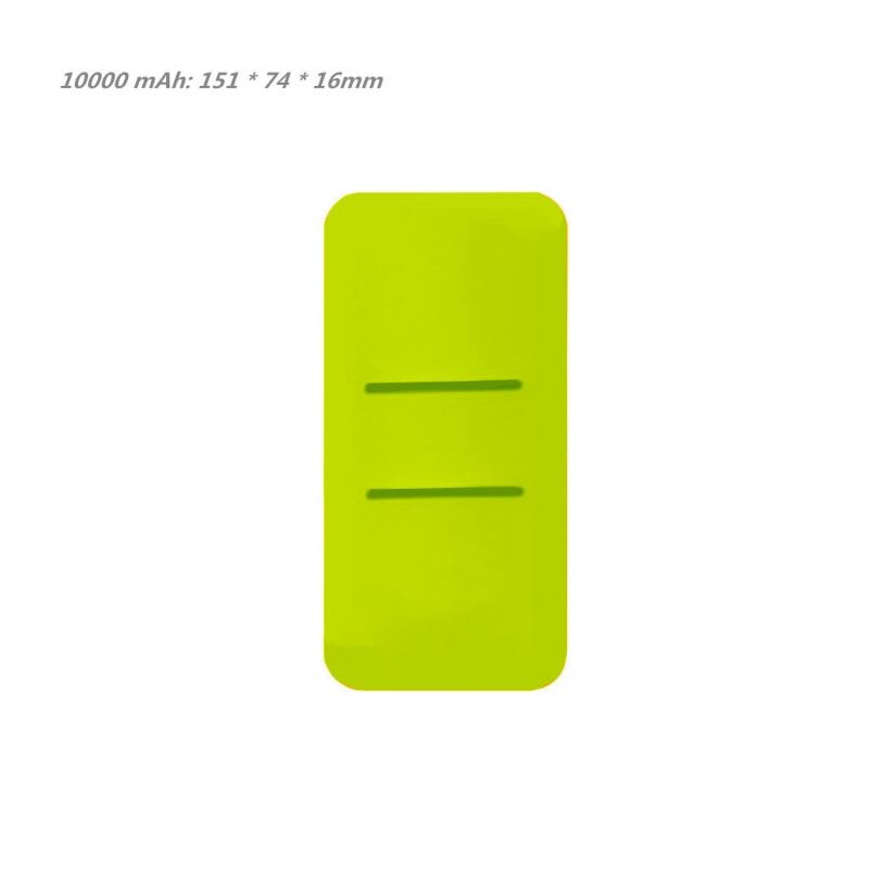 Capa de silicone protetora de energia, carregador acessório para xiaomi mi 2 10000/20000mah duplo usb de energia, capa de silicone protetora: green 1