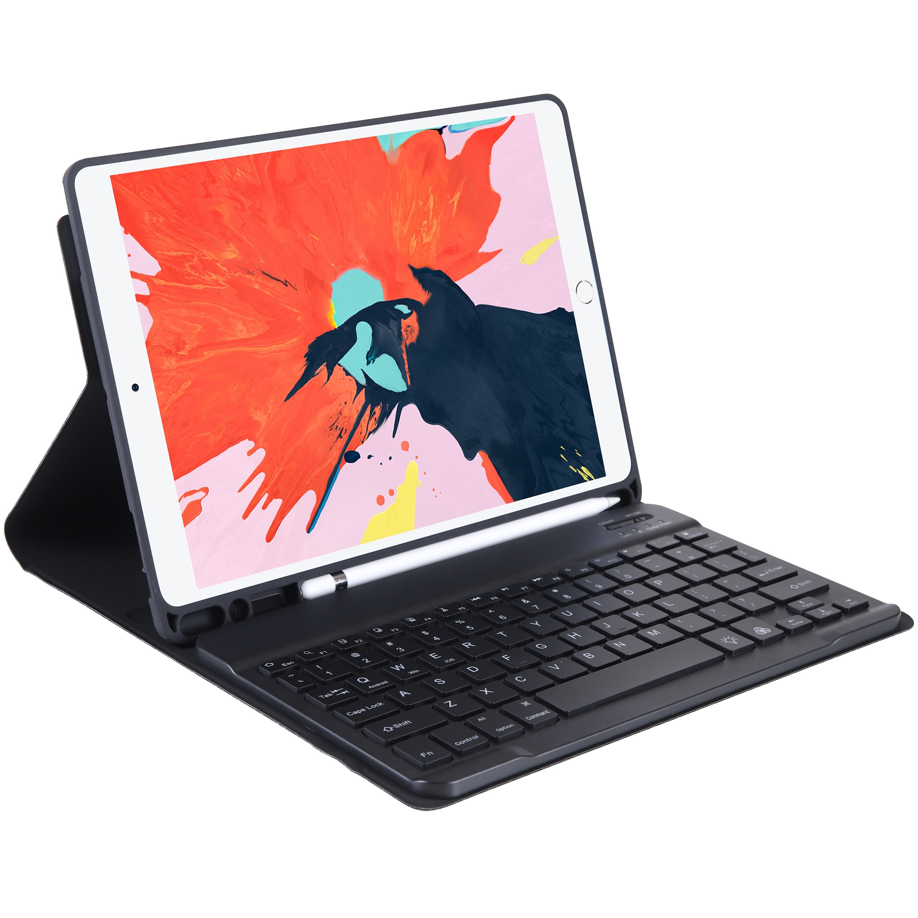 Ultra-Slim Bluetooth Keyboard Case for ipad 10.2 Wireless Keyboard Cover Funda Pencil Slot case for Apple ipad Pro10.2