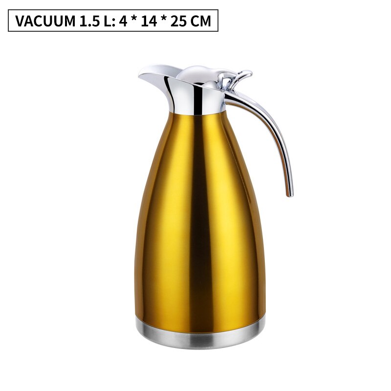 Edelstahl Vakuum Isolierung Topf Doppel-schicht Hause Büro Wasserkocher Küche Multifunktionale Kreative Isolierte Tee Wasserkocher: Stil 2-1.5L-3