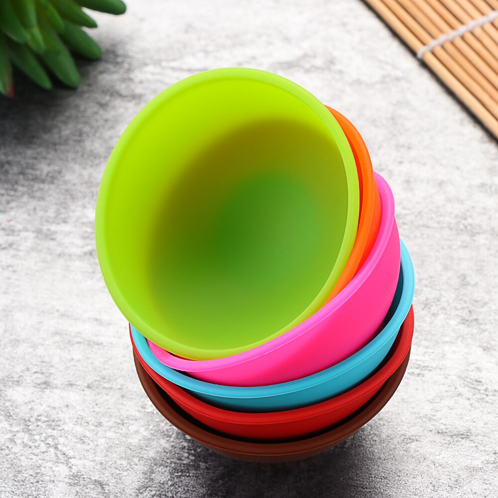 6.7x6.7x3cm Odorless Anti Silicone Bowl Facial Mask Mixing Prep Measuring Salt Sauce Sugar Butter Dressing Bowl