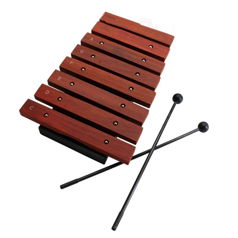 1 stks Xylofoon Natuurlijke Houten 8 Breed Note Tone Xylofoon Percussie Muziekinstrument voor Kinderen Vroeg Leren populaire