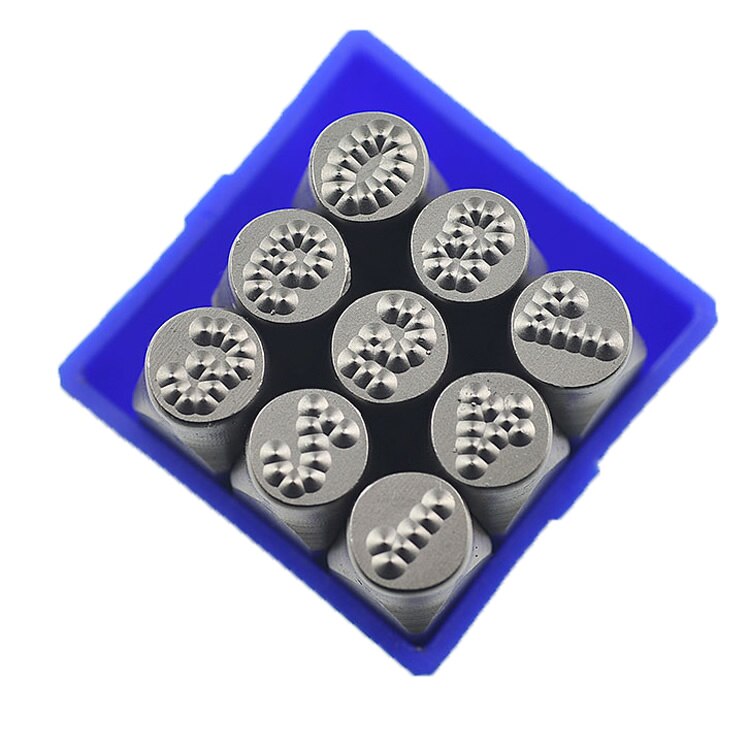 4/5/6Mm 0-9 Gestippelde Nummer Stempel Letters Staal Woord Punch Stempel/Lederen Stempel letters HRC60