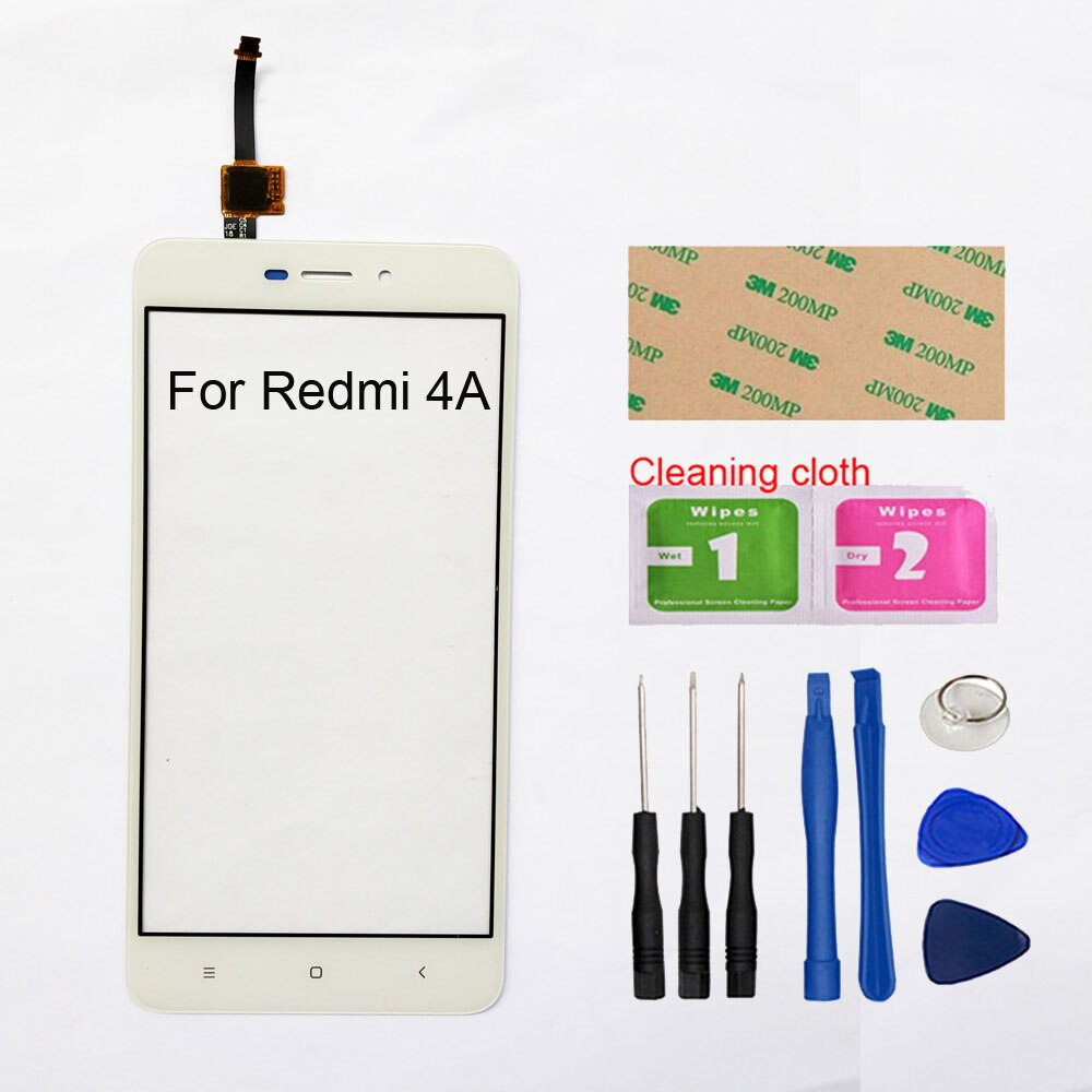 5.0 ''ekran dotykowy robić Xiaomi Redmi 4A 4X ekran dotykowy Digitizer czujnik wymiana panelu szklanego: 4A biały Tool