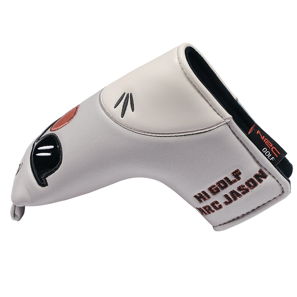 Funda de Golf con de Koala, protector magnético con cierre para cabeza de Golf de cuero sintético: For Blade Putter