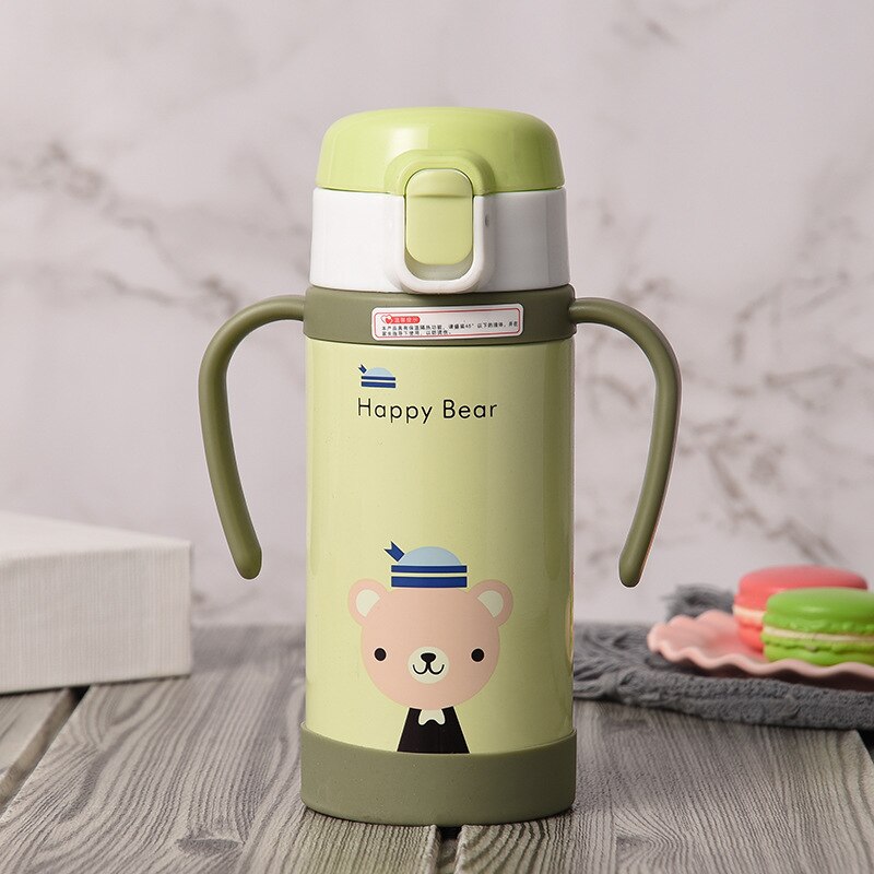 Thermos à lait en acier inoxydable, tasse d&#39;alimentation pour bébé, Thermos à lait pour enfants, bouteille d&#39;eau chaude isolée, tasse thermique qui fuit