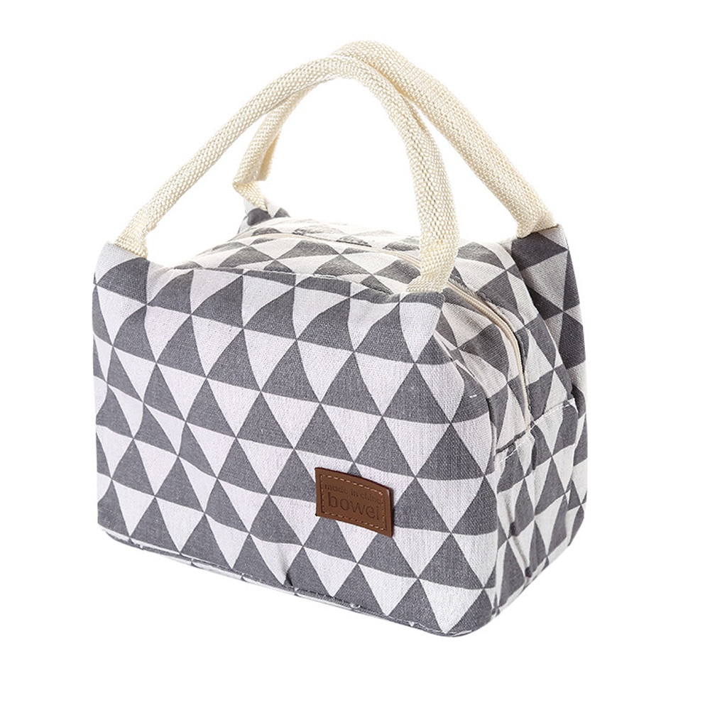 Lunch Tas Voor Vrouwen Kinderen Mannen Geïsoleerde Canvas Doos Draagtas Thermische Koeler Voedsel Lunch Zakken Picknick Voedsel bag # T2