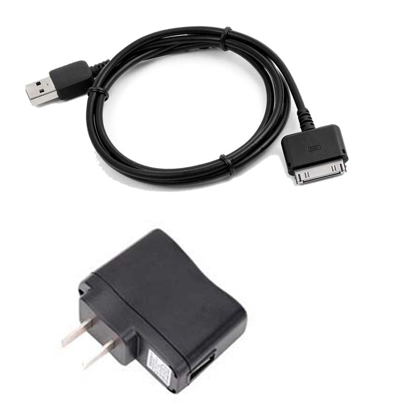 wall charger & Generic USB Data Sync Cable Charger Cord for BARNES NOBLE NOOK HD 7 8GB 16GB 7"
