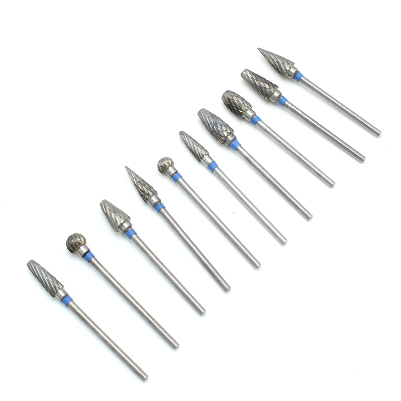 Têtes de meulage dentaire en acier au tungstène, 10 pièces, fraises de polissage des dents, de laboratoire dentaire, broyeur, équipement de dentisterie