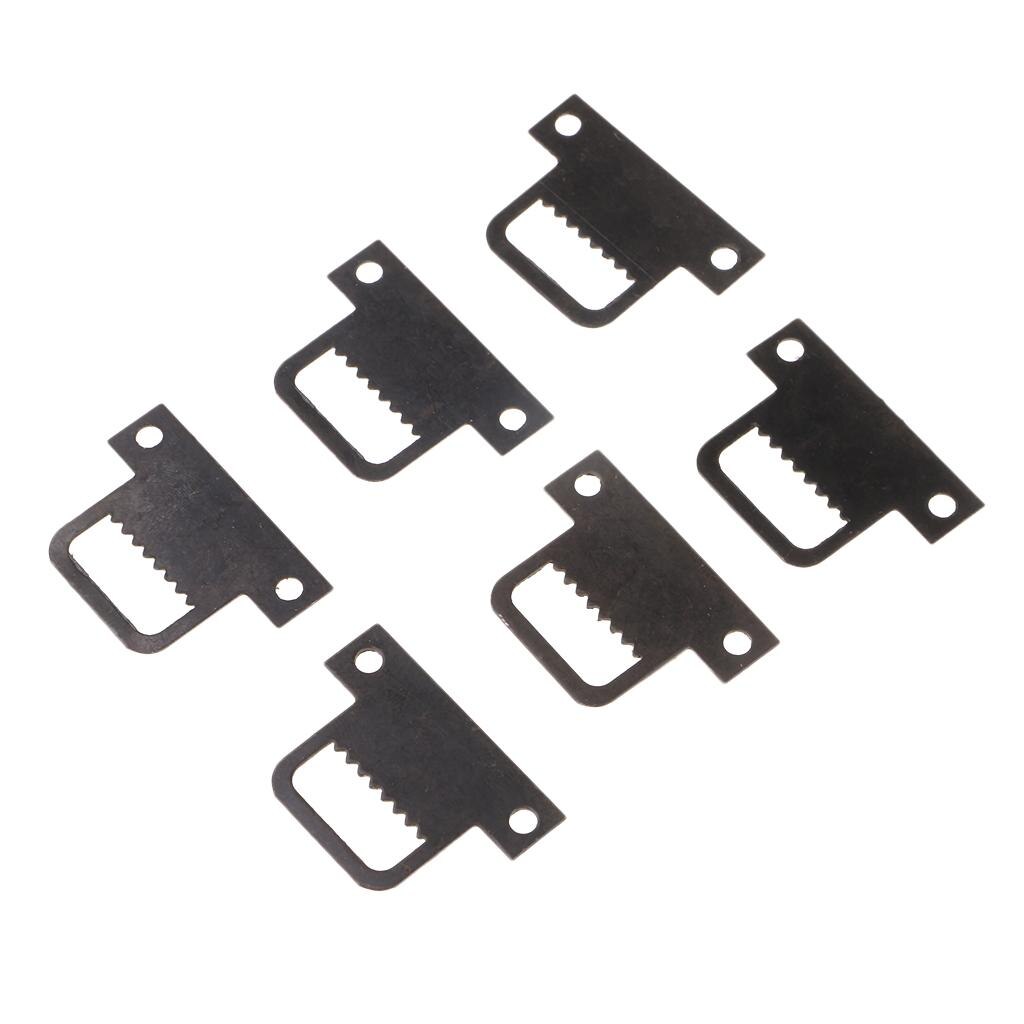 100pcs T Shapes Black Metal Iron Picture Photo Mirror Frame Sawtooth Hanger Hook 32 x 22mm