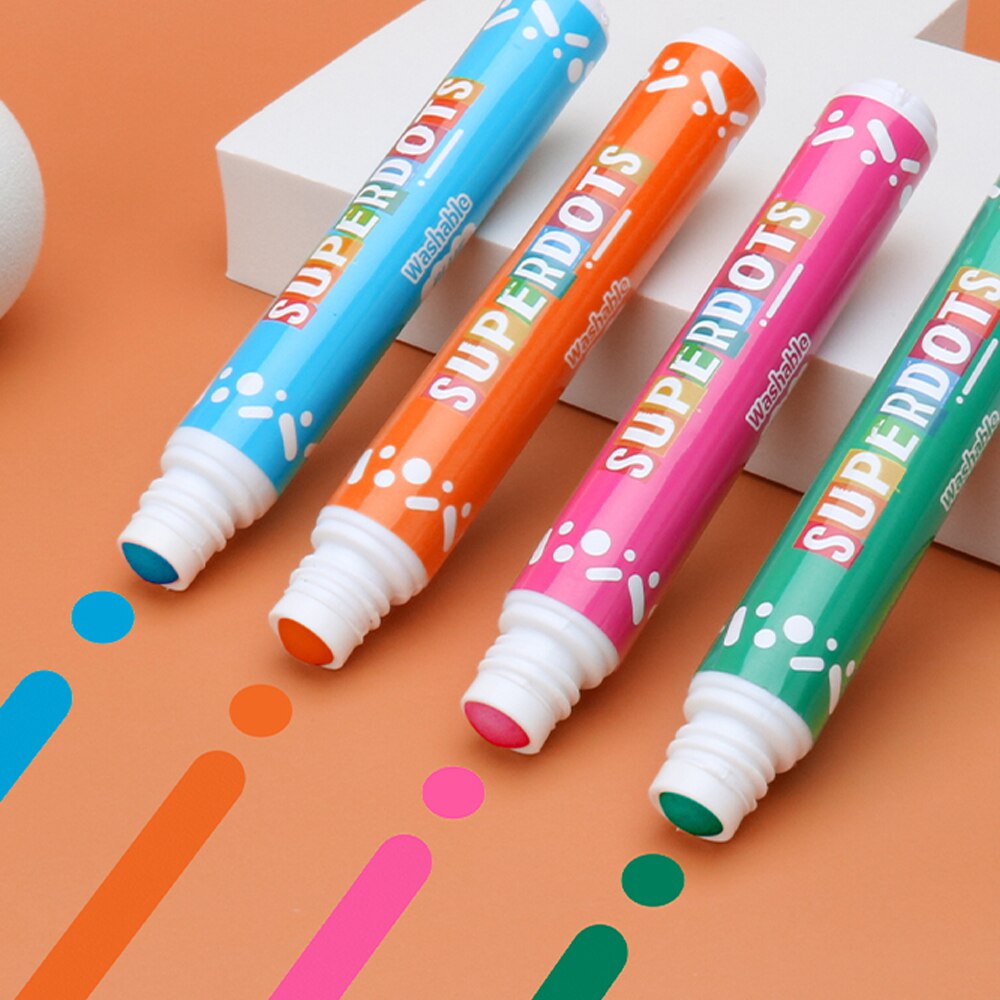 Bolígrafo de Graffiti para niños pequeños, rotuladores mágicos de colores al azar, SUPER DOTS, para escritura artística y pintura, 3 uds.
