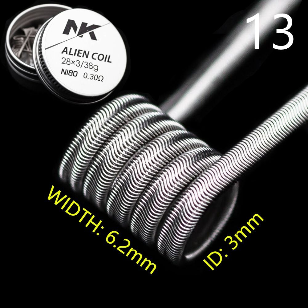 NK Ni80 DIY Coils Clean Prebuilt Triple Fused Clapton Vape Wire Flat Ribbon Heating E-cig RTA RDTA RDA RBA MTL Pre-made Coils