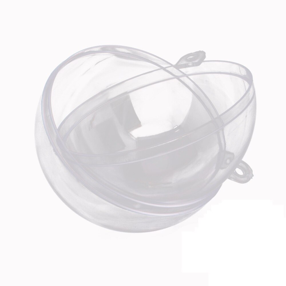 1PC Christmas Clear Candy Box Snack Empty Transparent Box Ball for Christmas Tree