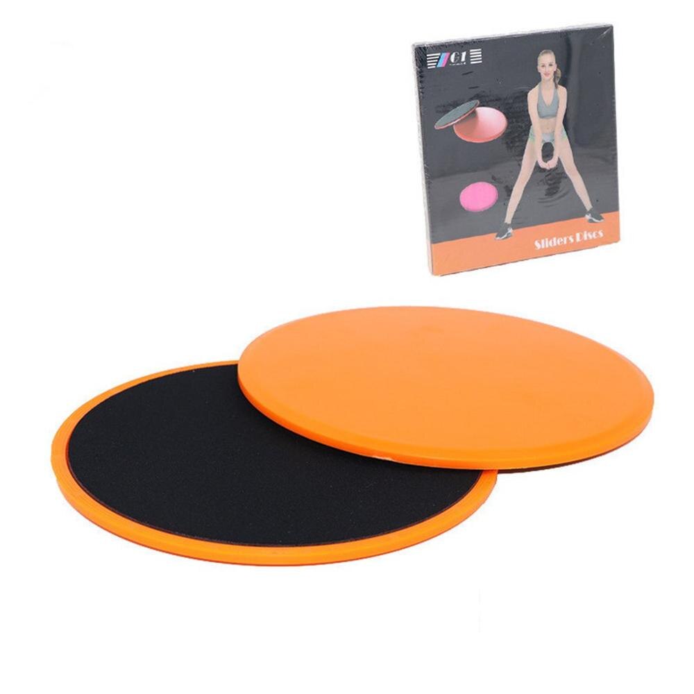 Sport glidskiva träning snabb glidplatta fitness glidplatta glidplatta fitness pad frihjul: Orange