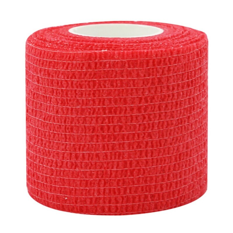 Sportsterapi selvklæbende elastisk bandage wrap tape 4.5m elastoplast til knæstøttepuder finger ankel palme skulder: Rød