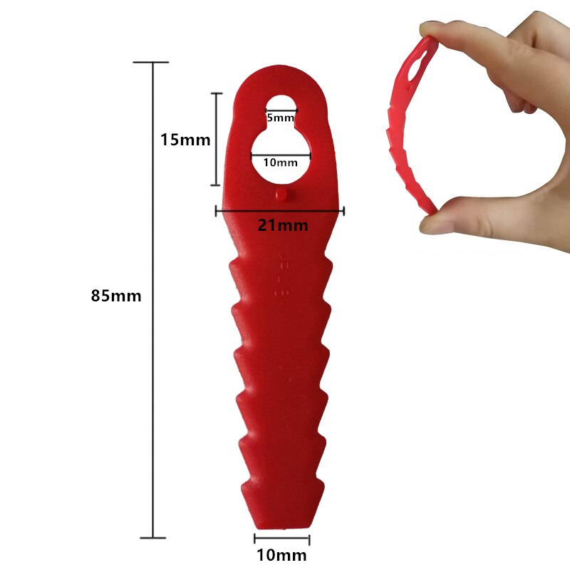 10*5mm Plastic Mower Cutting Blades Grass Trimmer Blades Fit Lawnmower Mower Head Strimmer Cutting Blades Grass
