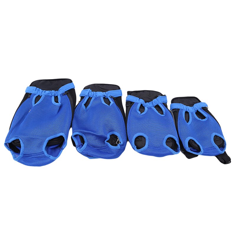 Nueva mochila de pecho frontal para perros y mascotas, mochila de cinco agujeros para perros, bolsa de transporte al aire libre, soporte de eslinga para perros y gatos de malla