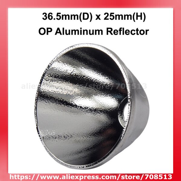 36.5 Mm (D) X 25 Mm (H) Op Aluminium Reflector