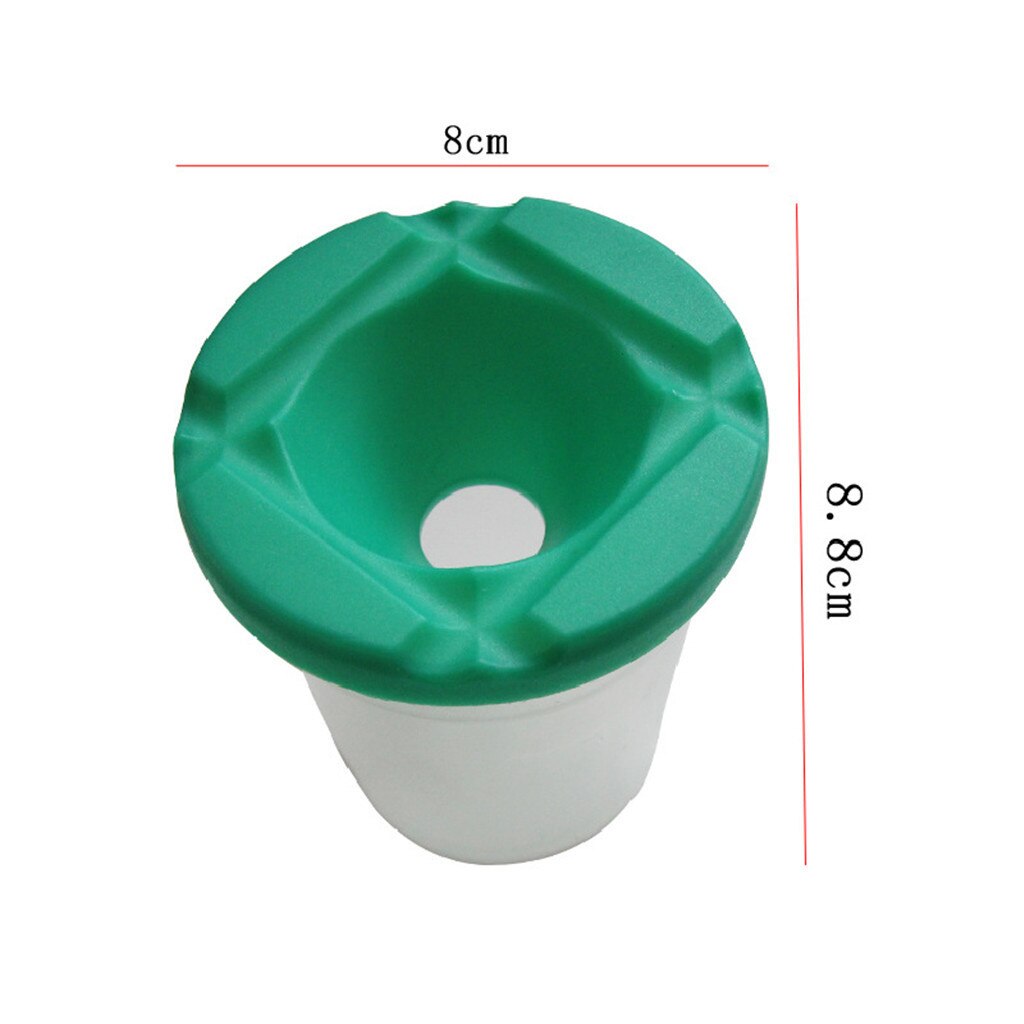 Juego de brochas de pintura para niños, set de 4 pinceles de cerdas para pintura acrílica Gouache, con taza de cubo de lavado, con agua y aceite, suministro de arte