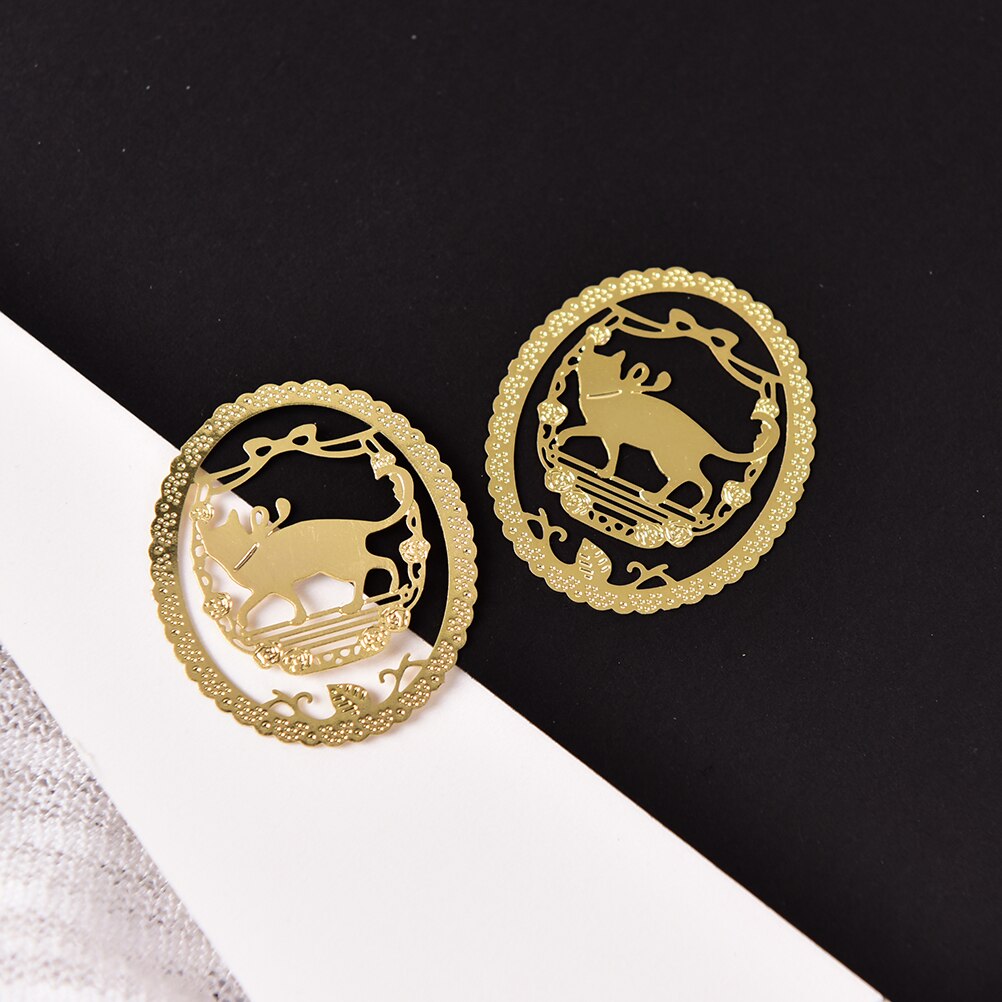 Nette kreative Mini katze metall lesezeichen büro und schule liefert