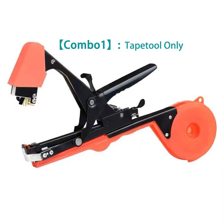HEMAN Gardening Tapetool, Plant Typing Machine for Vegetabel, Grap, Tomato, Cucumber, Pepper and Flower(Orange): Combo 1
