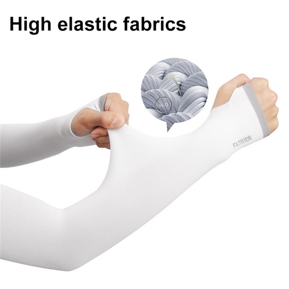 1 pair of super soft, fade-resistant spandex unisex arm sleeves, sunscreen, uv-resistant, cooling sleeves for camping