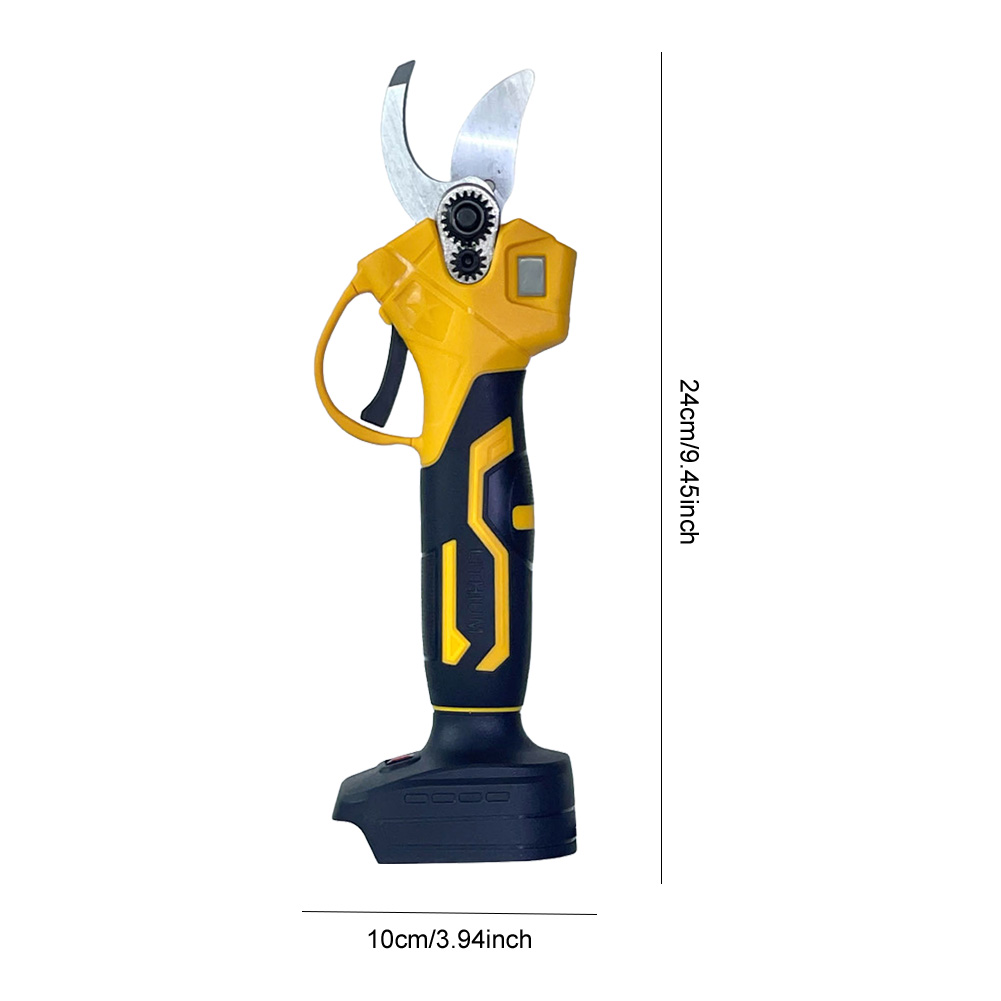 Bürstenlose elektrische Gartenschere, Gartenwerkzeug, wiederaufladbare Gartenschere, kabellose elektrische Obstbaumschere für Makita 21 V Akku: Gelb/schwarz