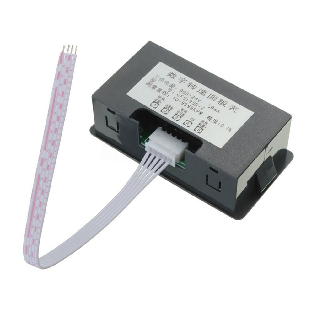 DC 8-24V Digital Engine Tach Hour Meter Tachometer Gauge Engine RPM LED Display For Motorcycle Motor Stroke Engine Car Boat