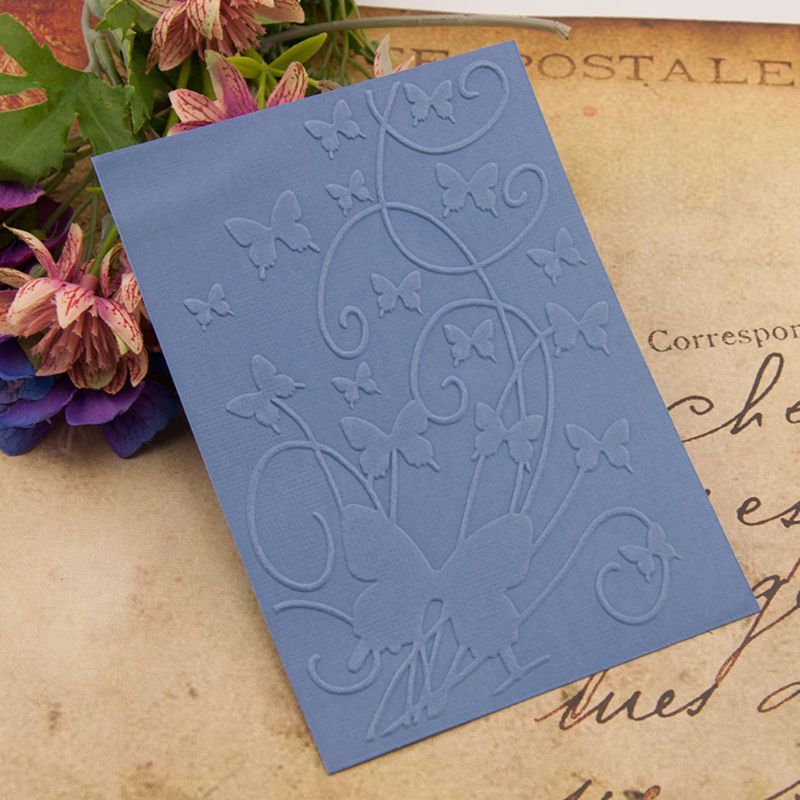Plastic Embossing Folder Template DIY Scrapbook Photo Album Card Making Decoration Crafts Butterfly