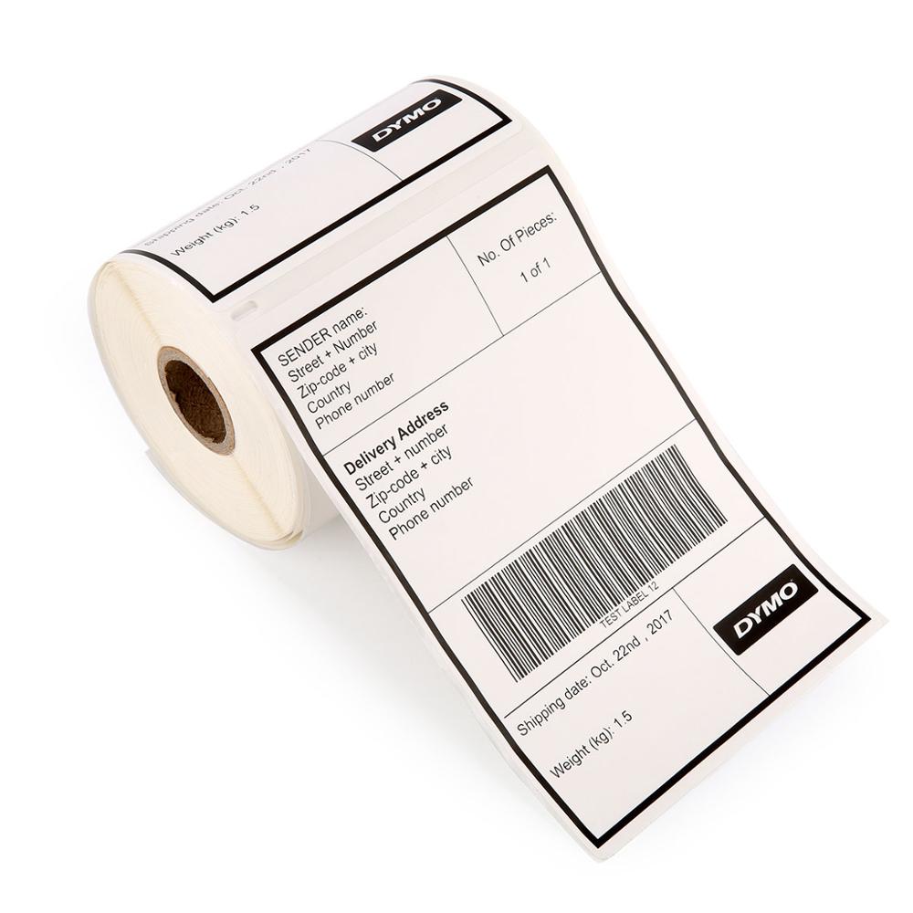 1 st dymo 4xl etiketter 1744907 kompatibla  - 4 x 6 tums etikettskrivare 220 termoskrivare etiketter per rulle för etiketter 1 st
