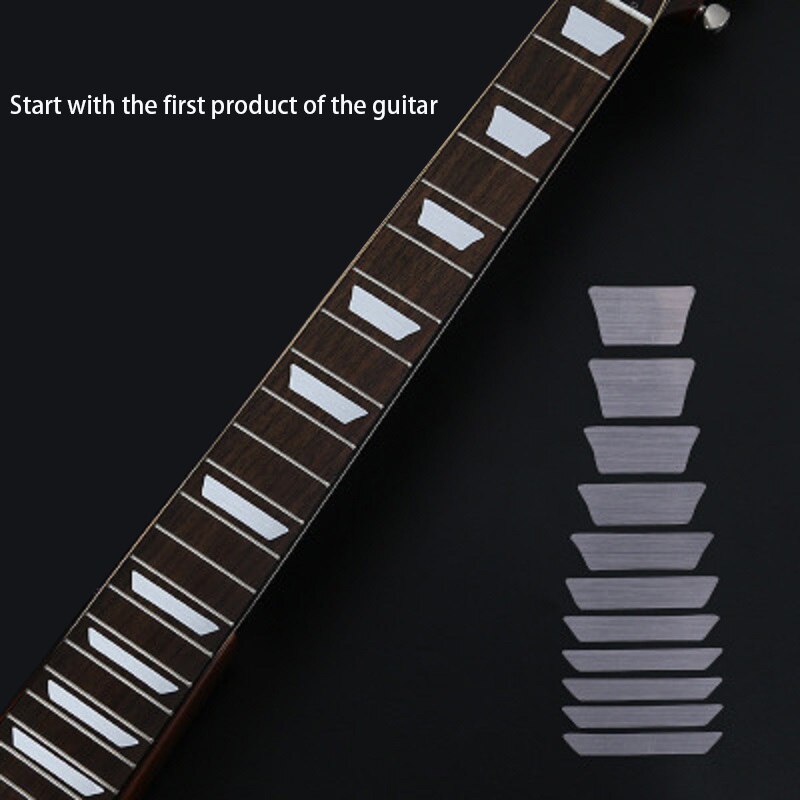 Cross inlay dekaler greppbräda klistermärke för elektrisk akustisk gitarr bas ultra tunn klistermärke gitarra tillbehör 18 stilar: 8