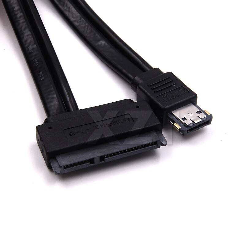 1 stk dual power esata usb 5v combo  to 22 pin sata usb harddisk kabel